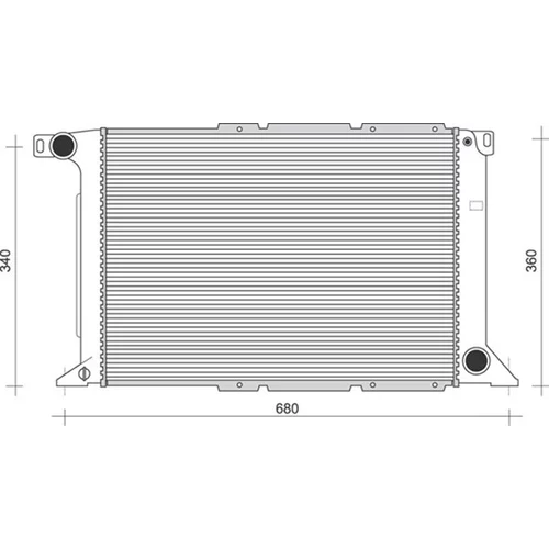 Chladič motora MAGNETI MARELLI 350213109300