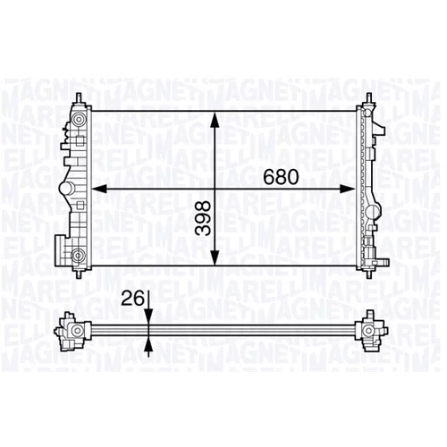 Chladič motora MAGNETI MARELLI 350213141400