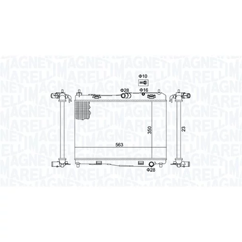 Chladič motora MAGNETI MARELLI 350213142100