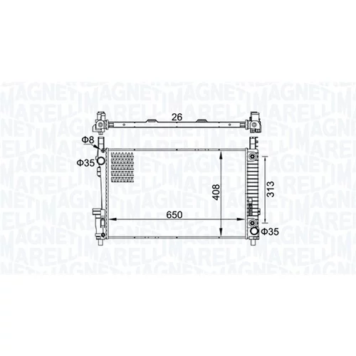 Chladič motora MAGNETI MARELLI 350213151700