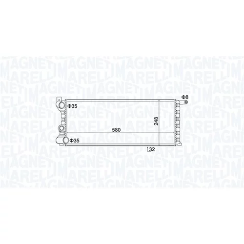 Chladič motora MAGNETI MARELLI 350213154100