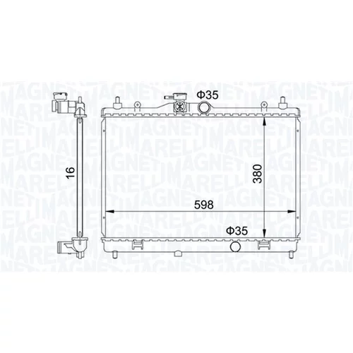 Chladič motora MAGNETI MARELLI 350213168300