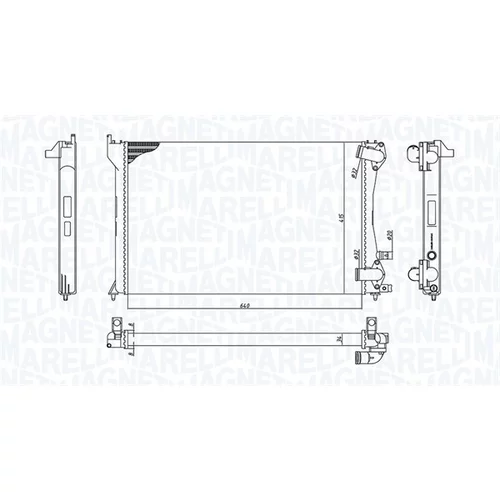 Chladič motora MAGNETI MARELLI 350213171300