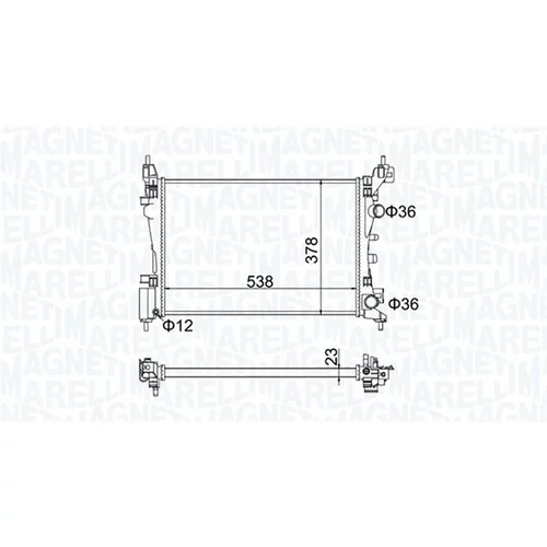 Chladič motora MAGNETI MARELLI 350213186700