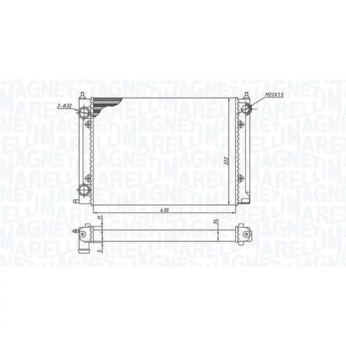 Chladič motora MAGNETI MARELLI 350213187400