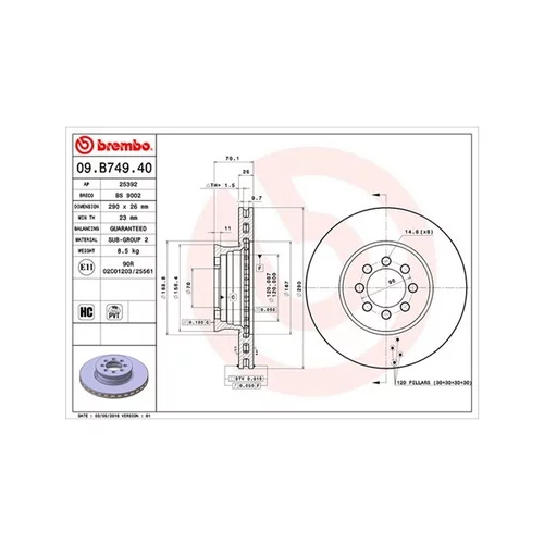 Brzdový kotúč MAGNETI MARELLI 360406124800