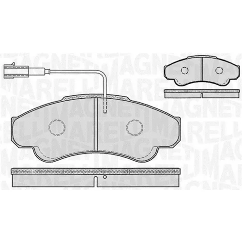 Sada brzdových platničiek kotúčovej brzdy MAGNETI MARELLI 363916060187