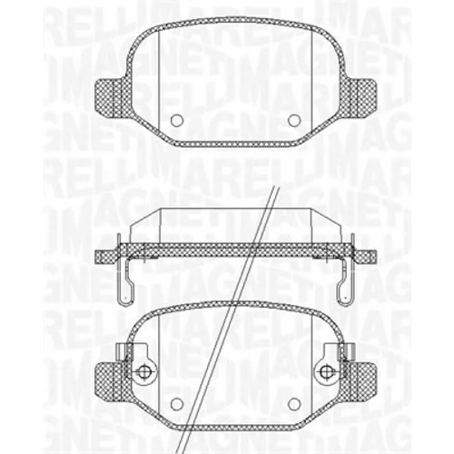 Sada brzdových platničiek kotúčovej brzdy MAGNETI MARELLI 363916060688
