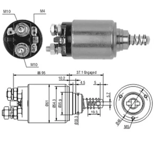 Elektromagnetický spínač pre štartér MAGNETI MARELLI 940113050189