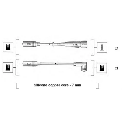 Sada zapaľovacích káblov MAGNETI MARELLI 941055040529