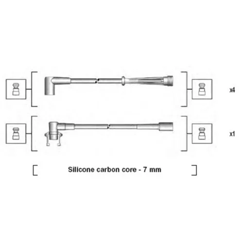 Sada zapaľovacích káblov MAGNETI MARELLI 941145170714