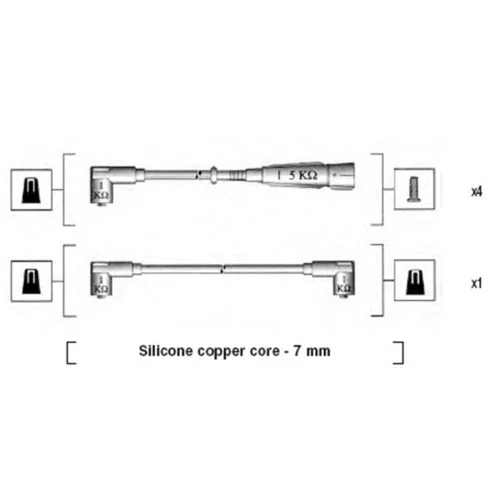 Sada zapaľovacích káblov MAGNETI MARELLI 941175020749