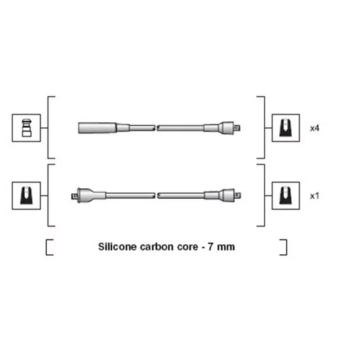 Sada zapaľovacích káblov MAGNETI MARELLI 941318111230