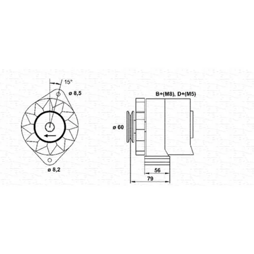 Alternátor MAGNETI MARELLI 944356679010