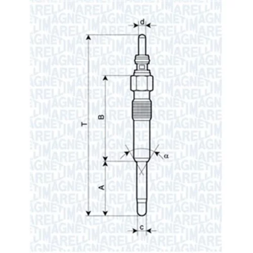 Žeraviaca sviečka 062900006304 (MAGNETI MARELLI)