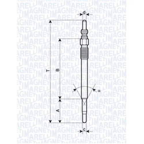 Žeraviaca sviečka MAGNETI MARELLI 062900029304
