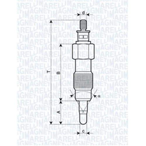 Žeraviaca sviečka MAGNETI MARELLI 062900073304