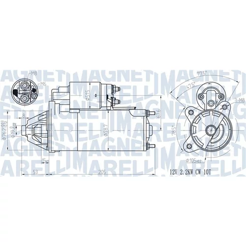 Štartér MAGNETI MARELLI 063720613010