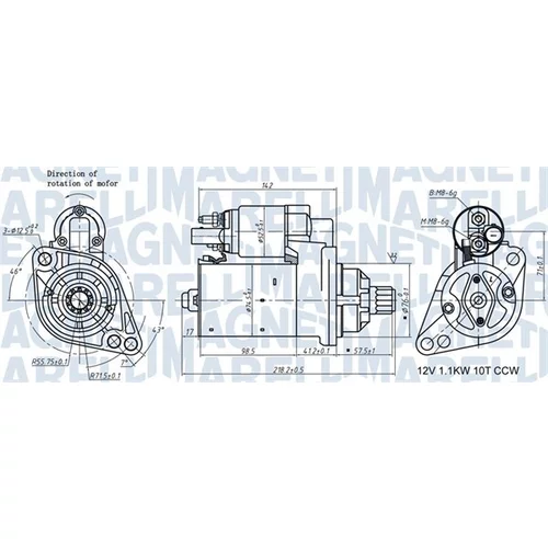 Štartér MAGNETI MARELLI 063721322010