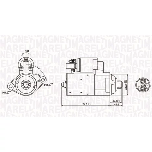 Štartér 063721409010 (MAGNETI MARELLI)