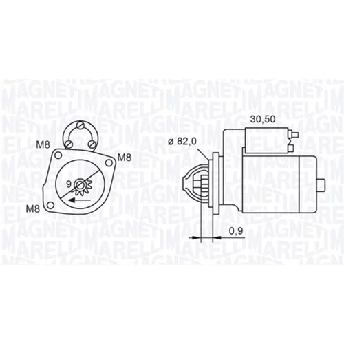 Štartér MAGNETI MARELLI 063721552010