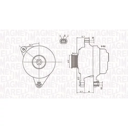 Alternátor MAGNETI MARELLI 063731703010