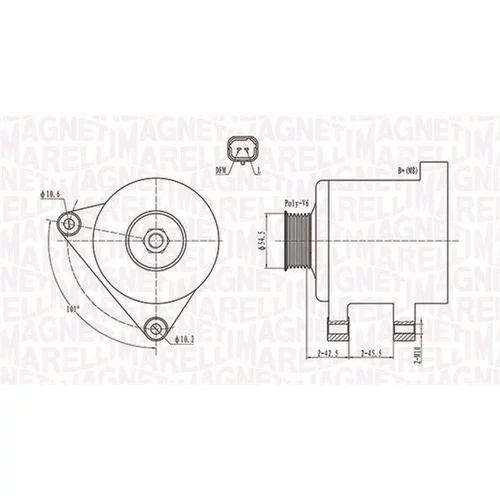 Alternátor MAGNETI MARELLI 063731761010