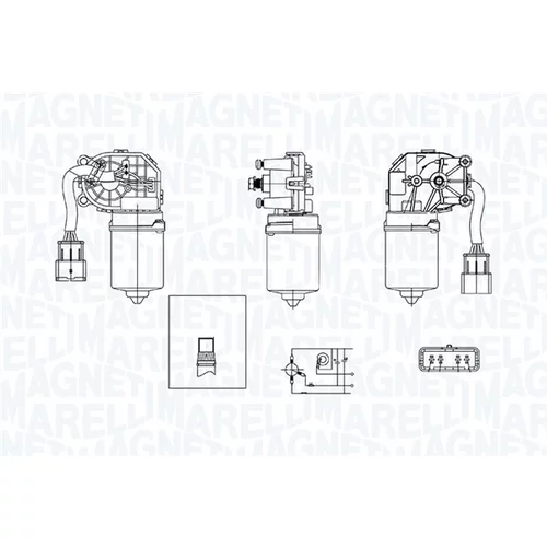 Motor stieračov MAGNETI MARELLI 064370900010