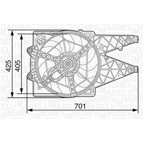 Ventilátor chladenia motora MAGNETI MARELLI 069422454010