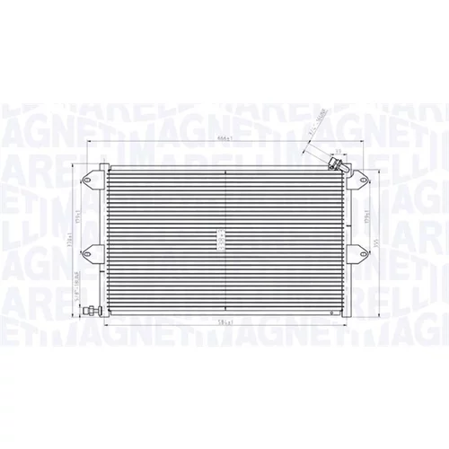 Kondenzátor klimatizácie MAGNETI MARELLI 350203831000