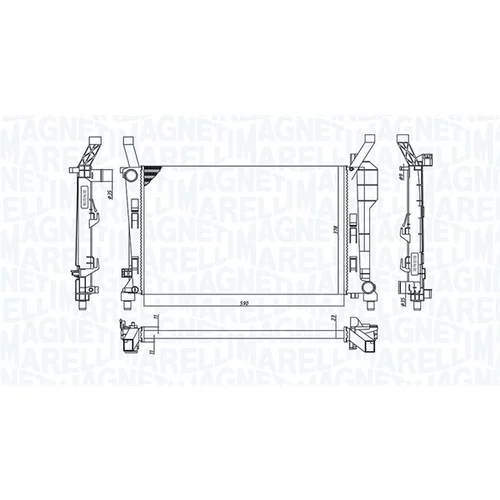 Chladič motora MAGNETI MARELLI 350213126200