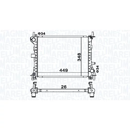 Chladič motora MAGNETI MARELLI 350213160300 - obr. 1