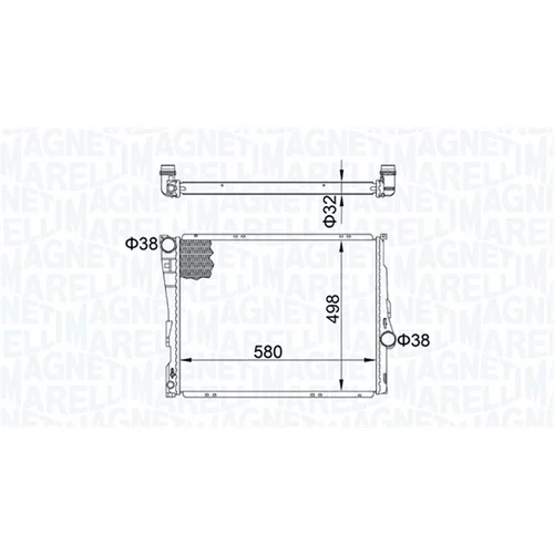 Chladič motora MAGNETI MARELLI 350213163600