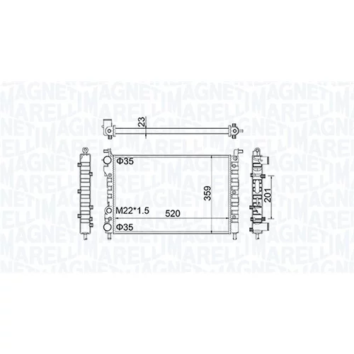 Chladič motora MAGNETI MARELLI 350213171100