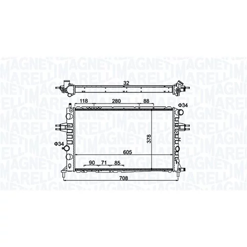 Chladič motora MAGNETI MARELLI 350213192300