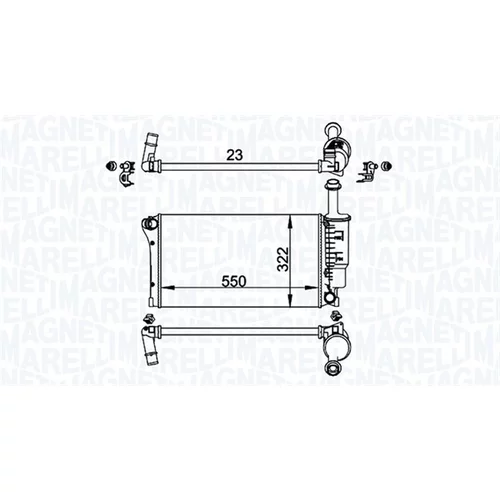 Chladič motora MAGNETI MARELLI 350213196200