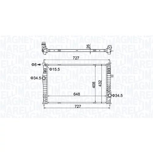 Chladič motora 350213207200 (MAGNETI MARELLI)