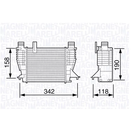 Chladič plniaceho vzduchu MAGNETI MARELLI 351319203560