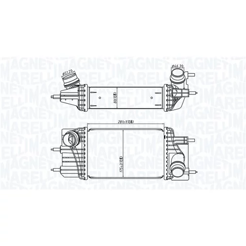 Chladič plniaceho vzduchu MAGNETI MARELLI 351319205810