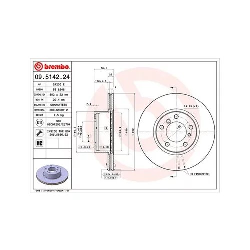 Brzdový kotúč MAGNETI MARELLI 360406015700