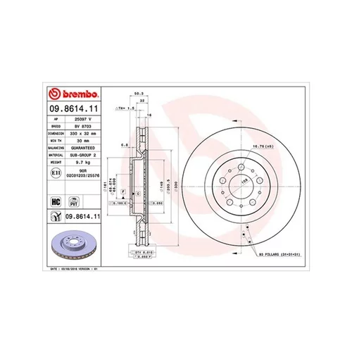 Brzdový kotúč MAGNETI MARELLI 360406126601