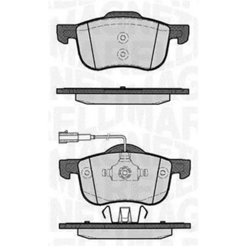 Sada brzdových platničiek kotúčovej brzdy MAGNETI MARELLI 363916060115