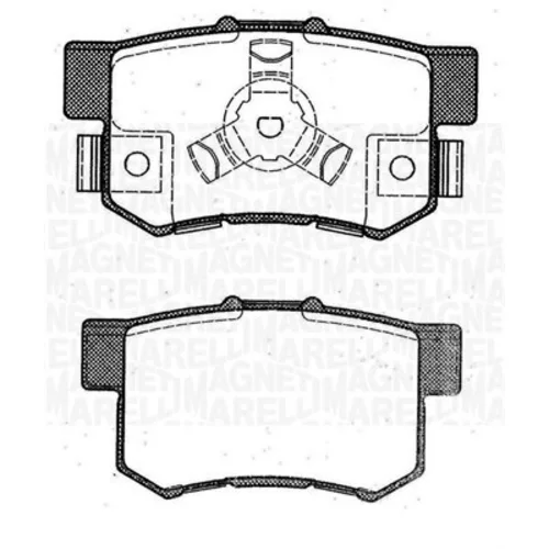 Sada brzdových platničiek kotúčovej brzdy MAGNETI MARELLI 363916060463