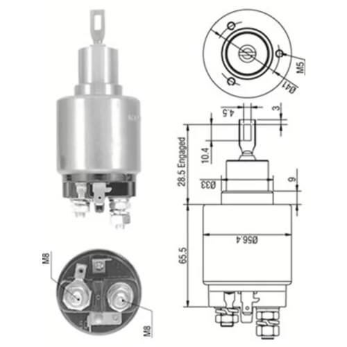 Elektromagnetický spínač pre štartér MAGNETI MARELLI 940113050270