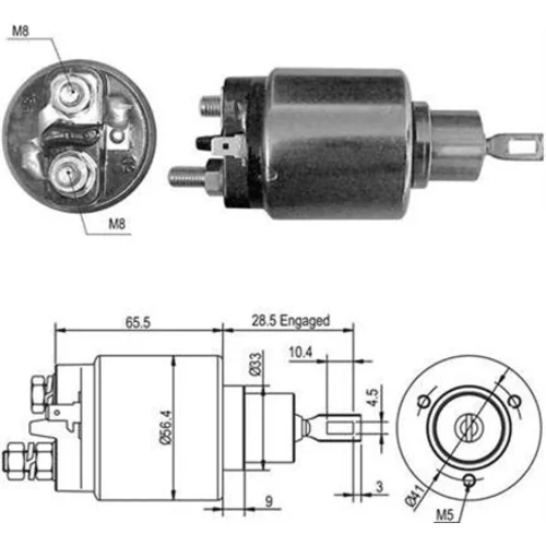 Elektromagnetický spínač pre štartér MAGNETI MARELLI 940113050419