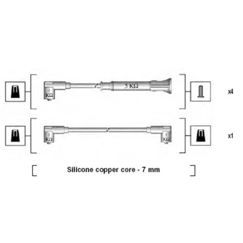 Sada zapaľovacích káblov MAGNETI MARELLI 941075270562