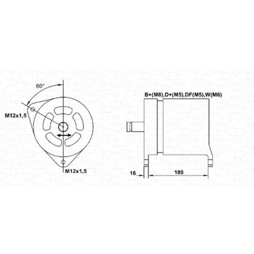 Alternátor MAGNETI MARELLI 943356229010