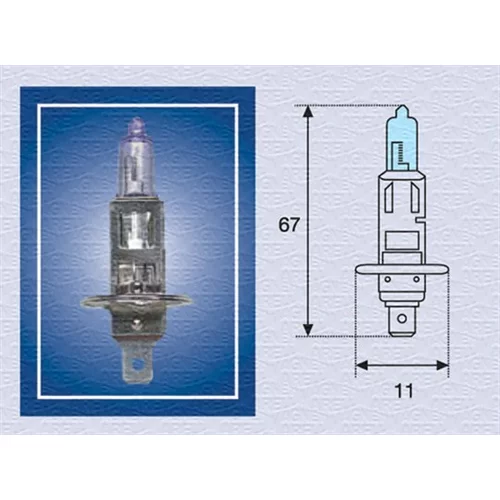 Žiarovka pre diaľkový svetlomet MAGNETI MARELLI 002601100000 - obr. 1