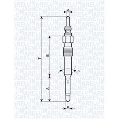 Žeraviaca sviečka 062900085304 (MAGNETI MARELLI)