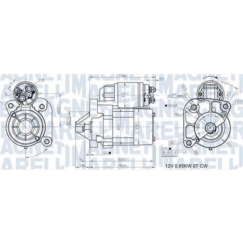 Štartér MAGNETI MARELLI 063721186010